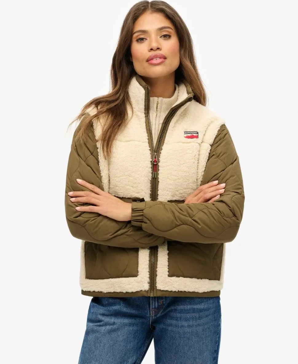 Sherpa Fleece Hybrid Jacket