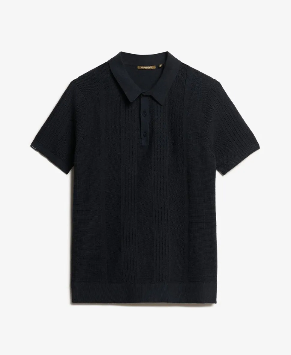Short Sleeve Knitted Polo Shirt