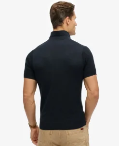 Short Sleeve Knitted Polo Shirt