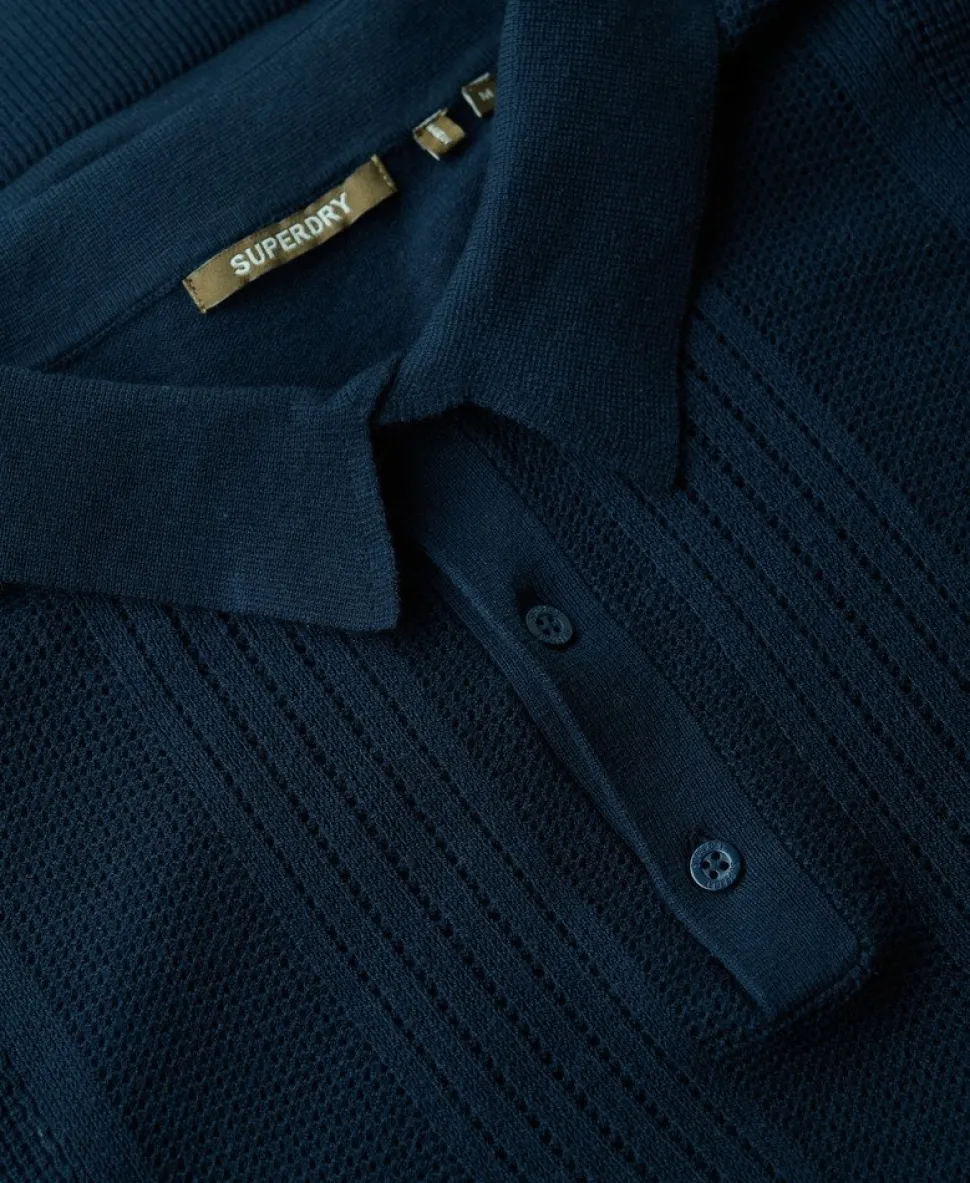 Short Sleeve Knitted Polo Shirt