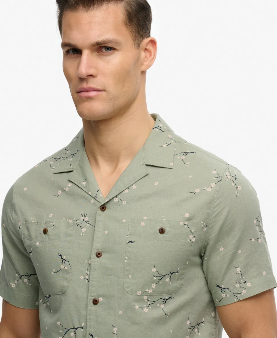 Short Sleeve Printed Beach Shirt
