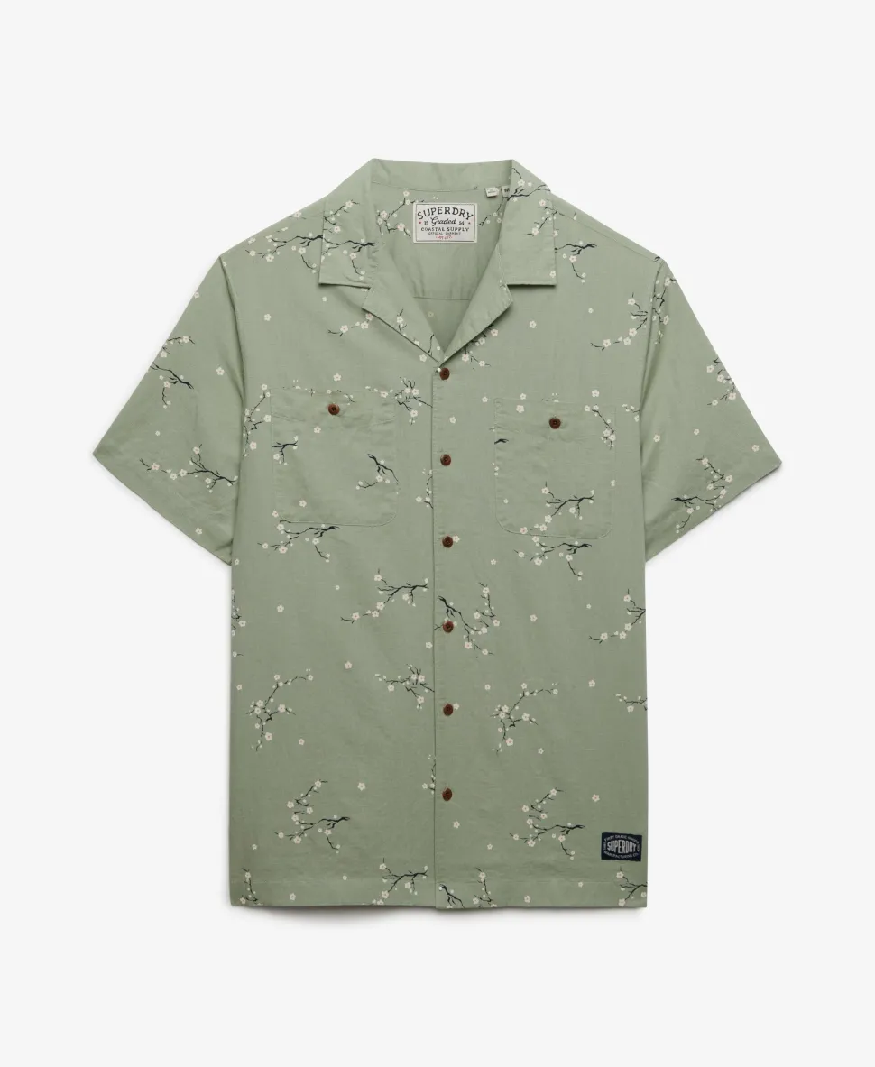 Short Sleeve Printed Beach Shirt