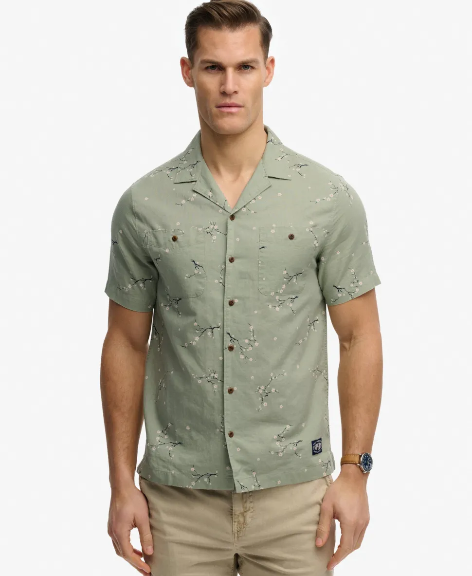 Short Sleeve Printed Beach Shirt