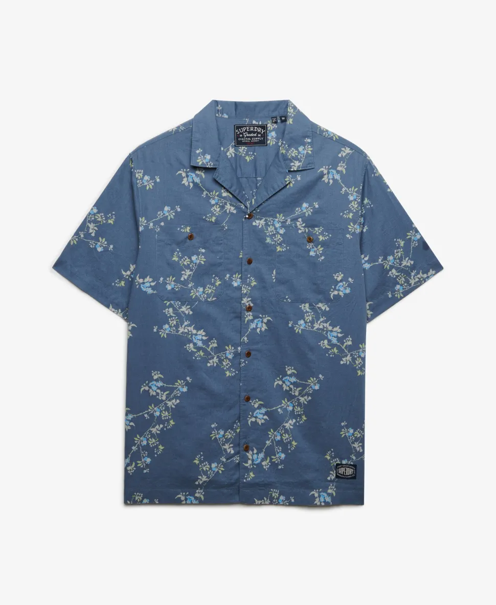 Short Sleeve Printed Beach Shirt