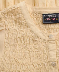 Short Sleeve Smocked Top