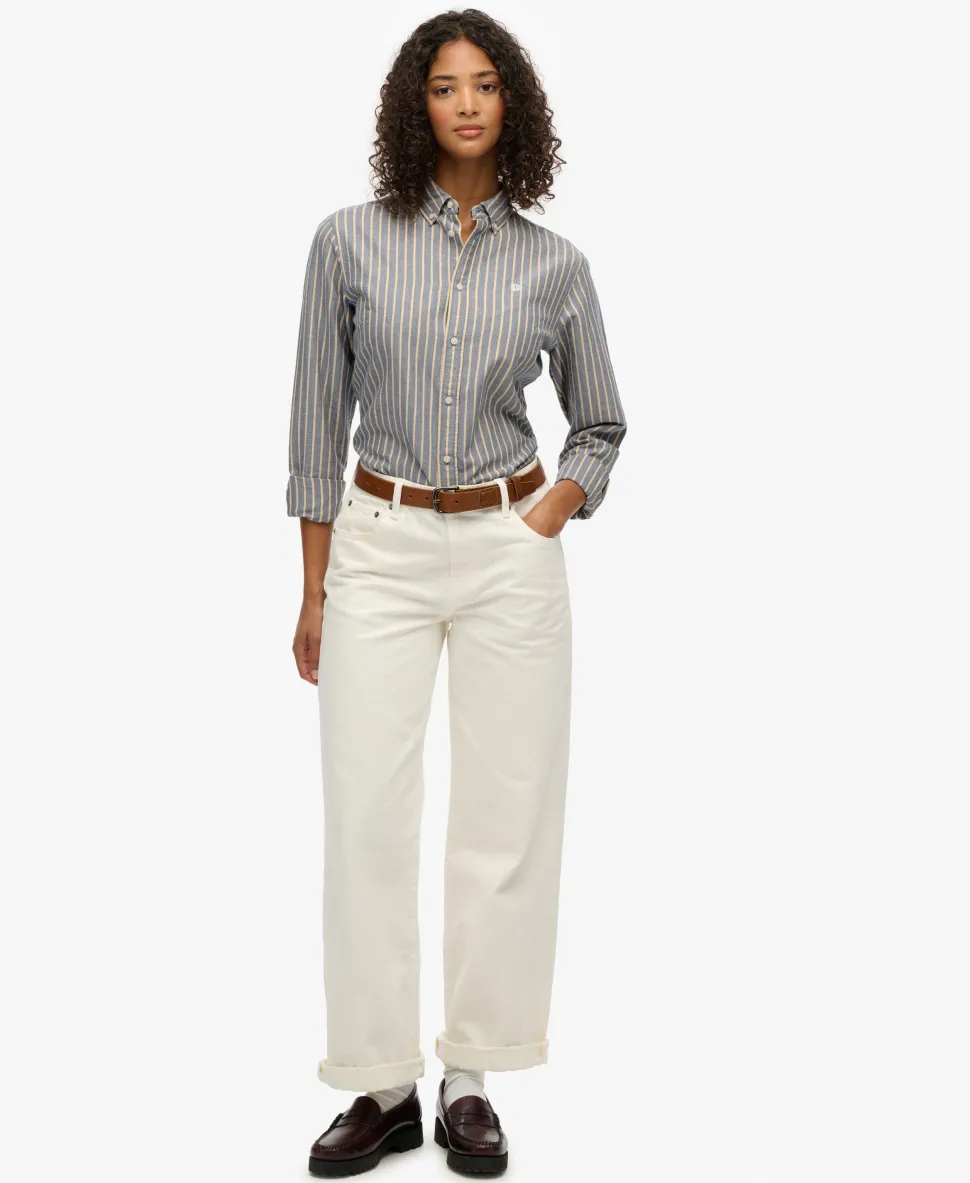 Slim Oxford Button Down Long Sleeve Shirt