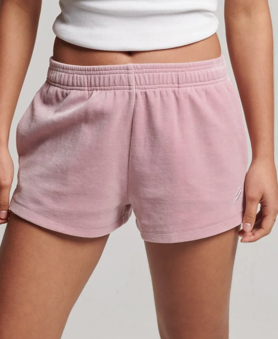 S Logo Velour Shorts