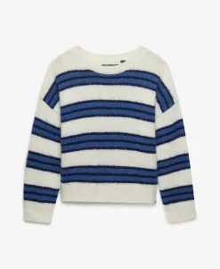 Slouchy Brushed Stripe Knit Jumper
