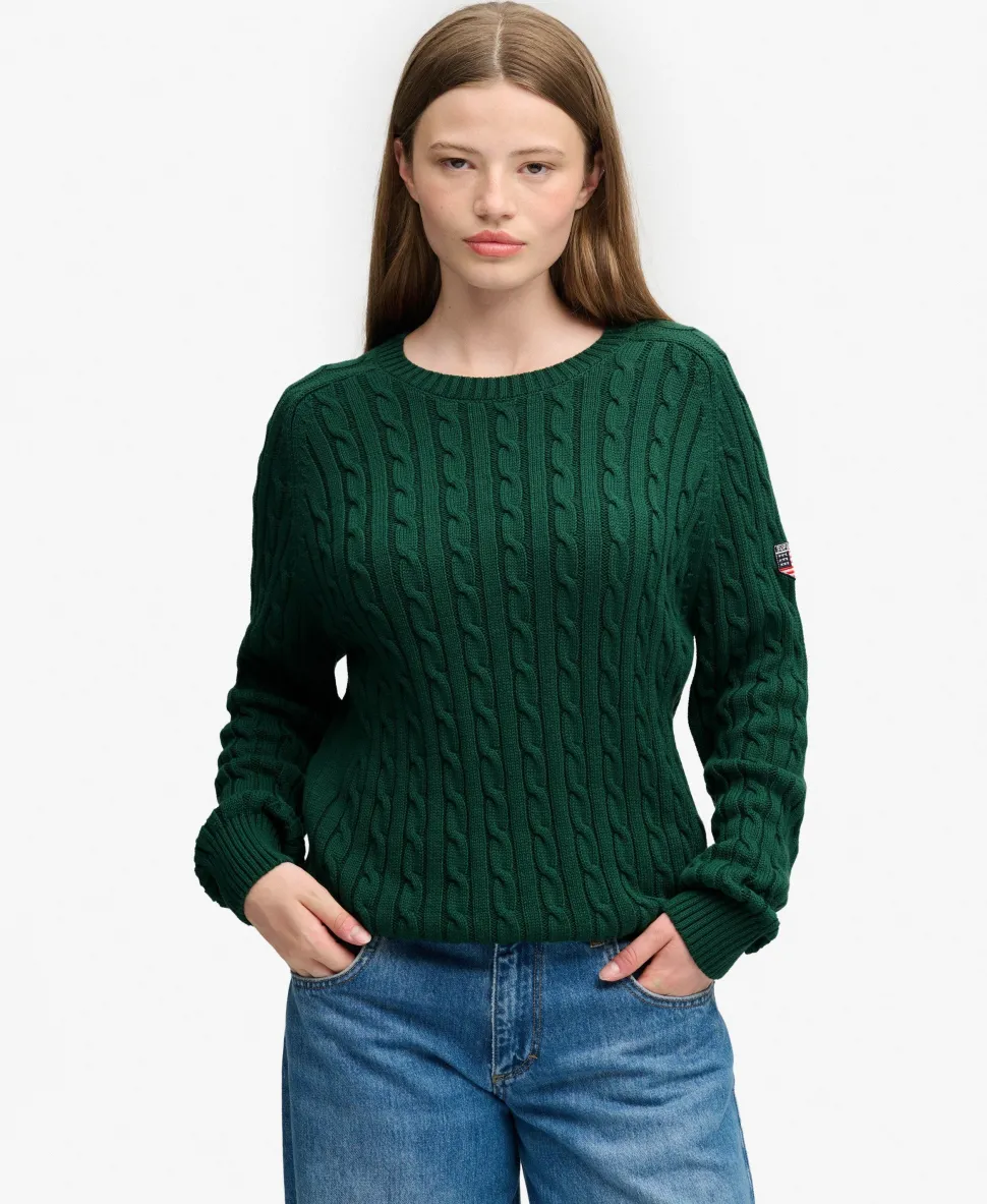 Slouchy Cable Knit Jumper