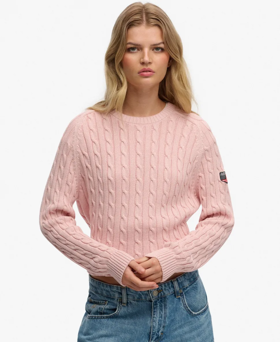 Slouchy Cable Knit Jumper