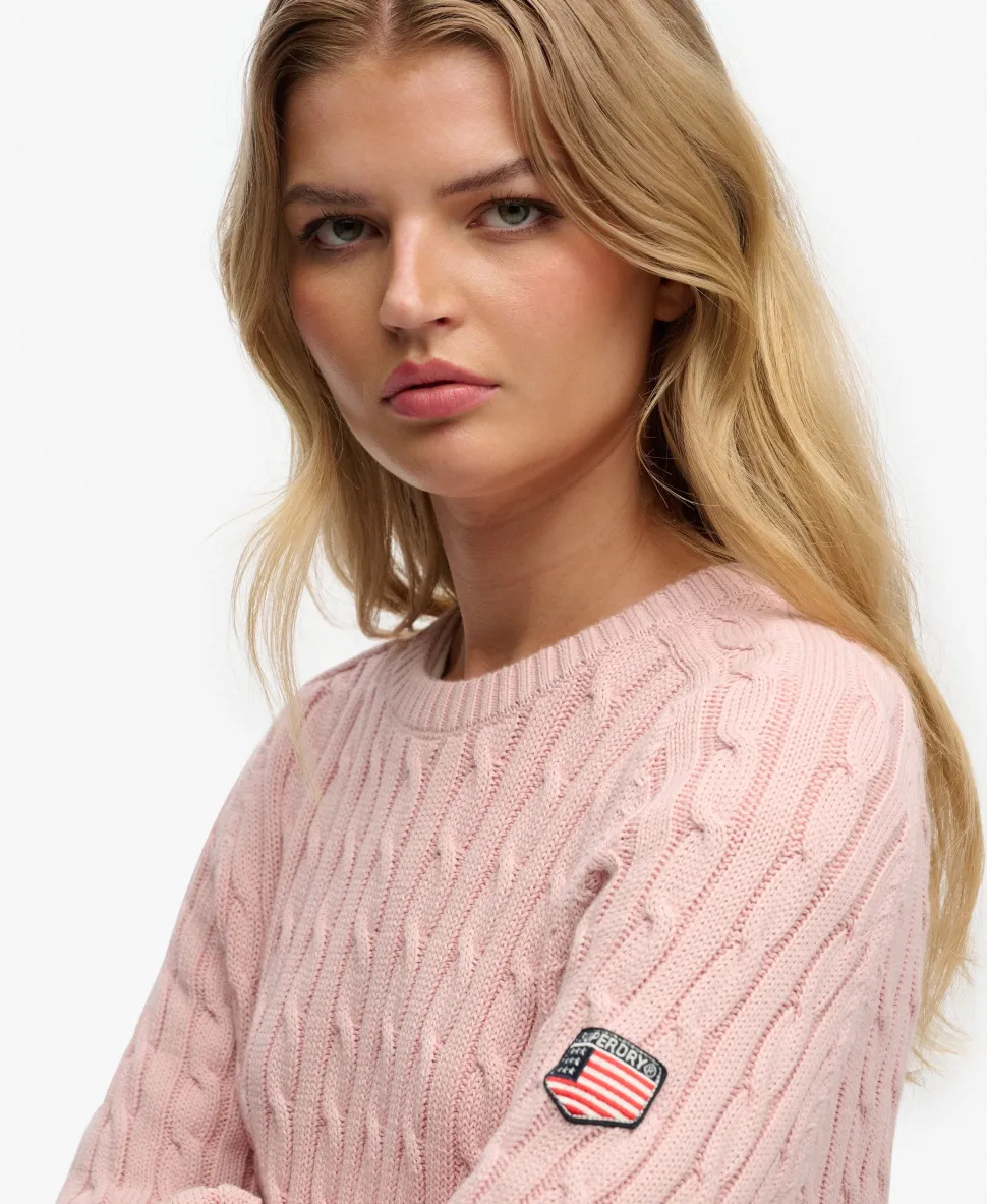 Slouchy Cable Knit Jumper