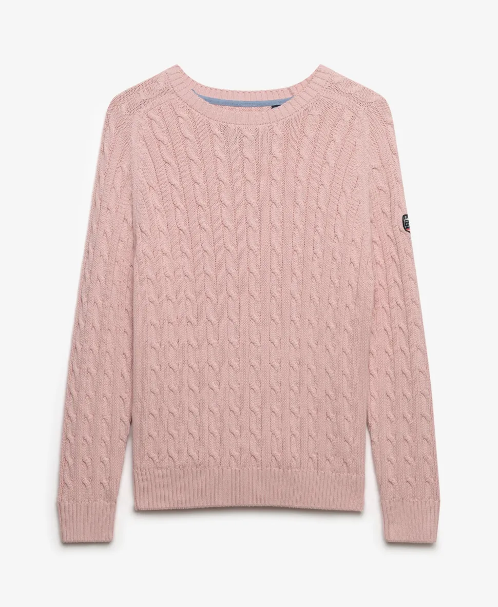 Slouchy Cable Knit Jumper
