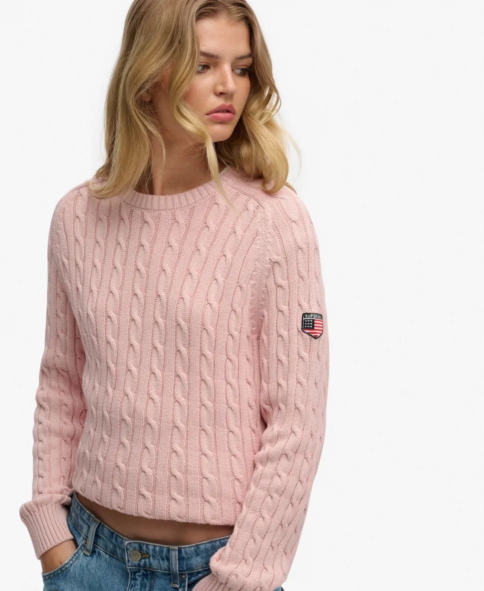Slouchy Cable Knit Jumper