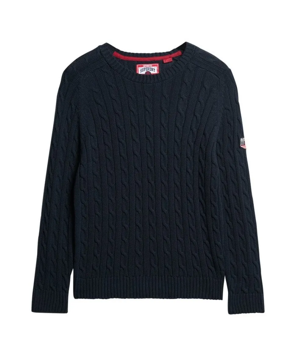 Slouchy Cable Knit Jumper