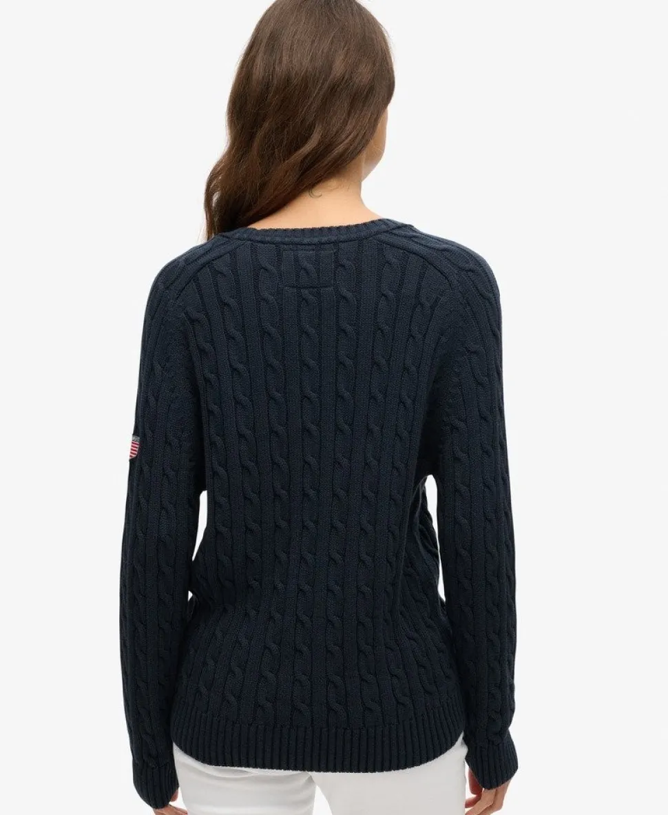 Slouchy Cable Knit Jumper