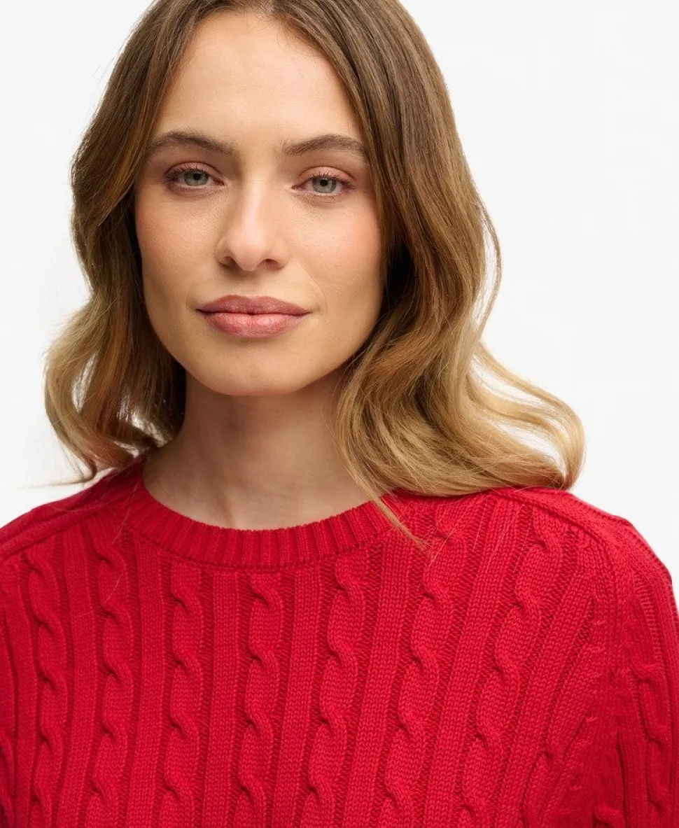 Slouchy Cable Knit Jumper