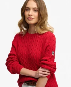 Slouchy Cable Knit Jumper