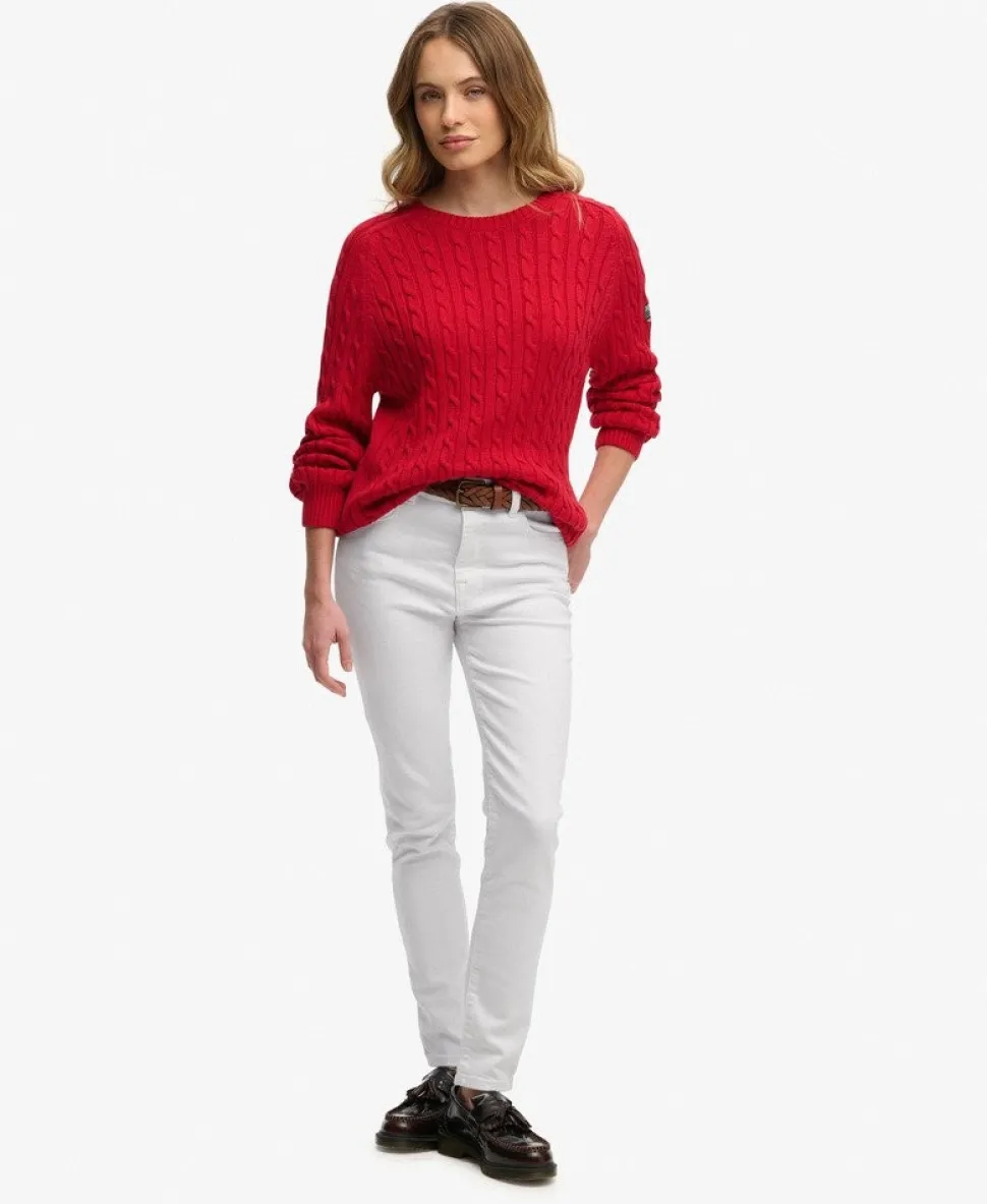Slouchy Cable Knit Jumper