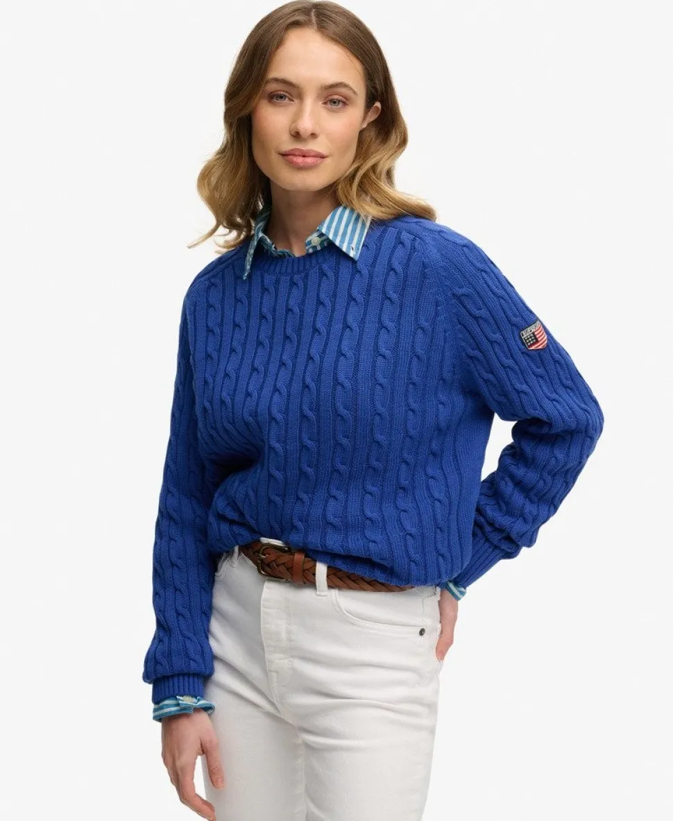 Slouchy Cable Knit Jumper