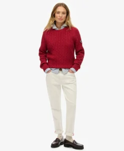 Slouchy Cable Knit Jumper