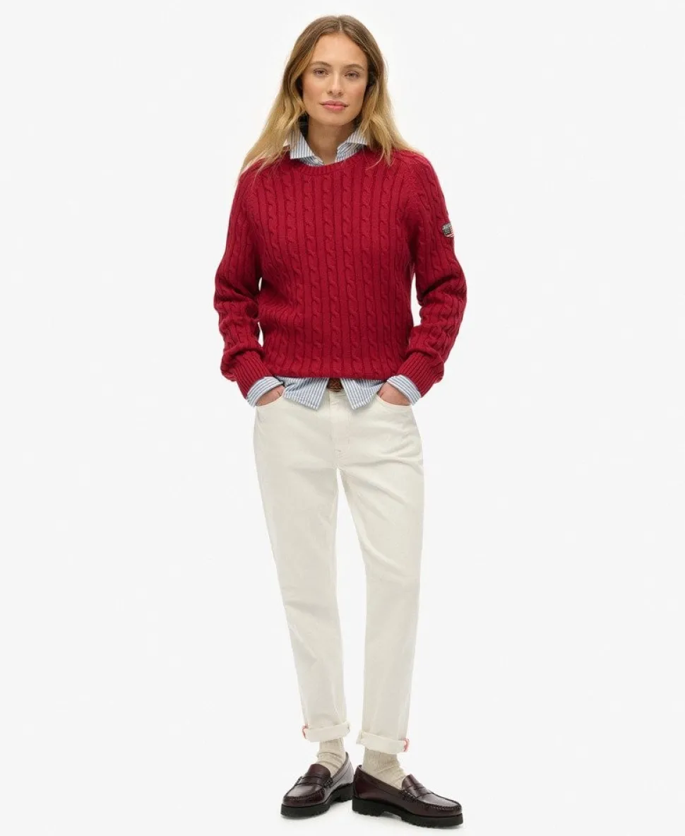Slouchy Cable Knit Jumper
