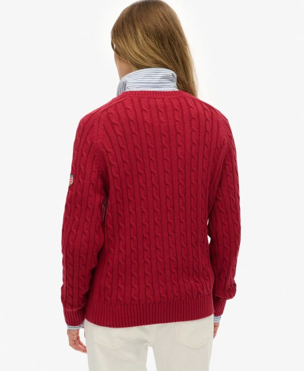 Slouchy Cable Knit Jumper