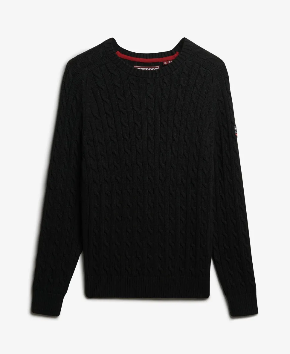 Slouchy Cable Knit Jumper