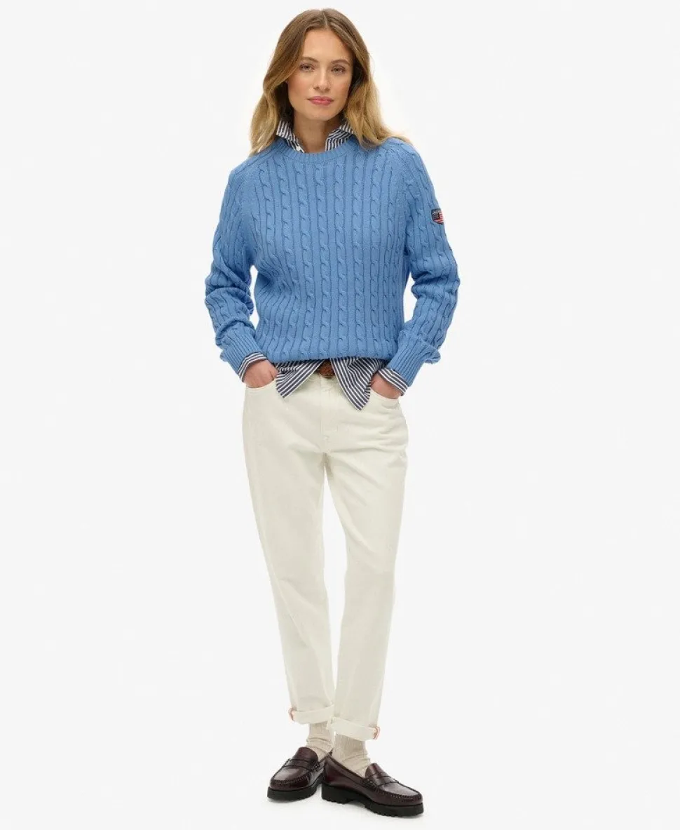 Slouchy Cable Knit Jumper