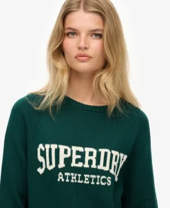 Slouchy Intarsia Graphic Knitted Jumper