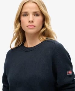 Slouchy Knitted Crew Jumper