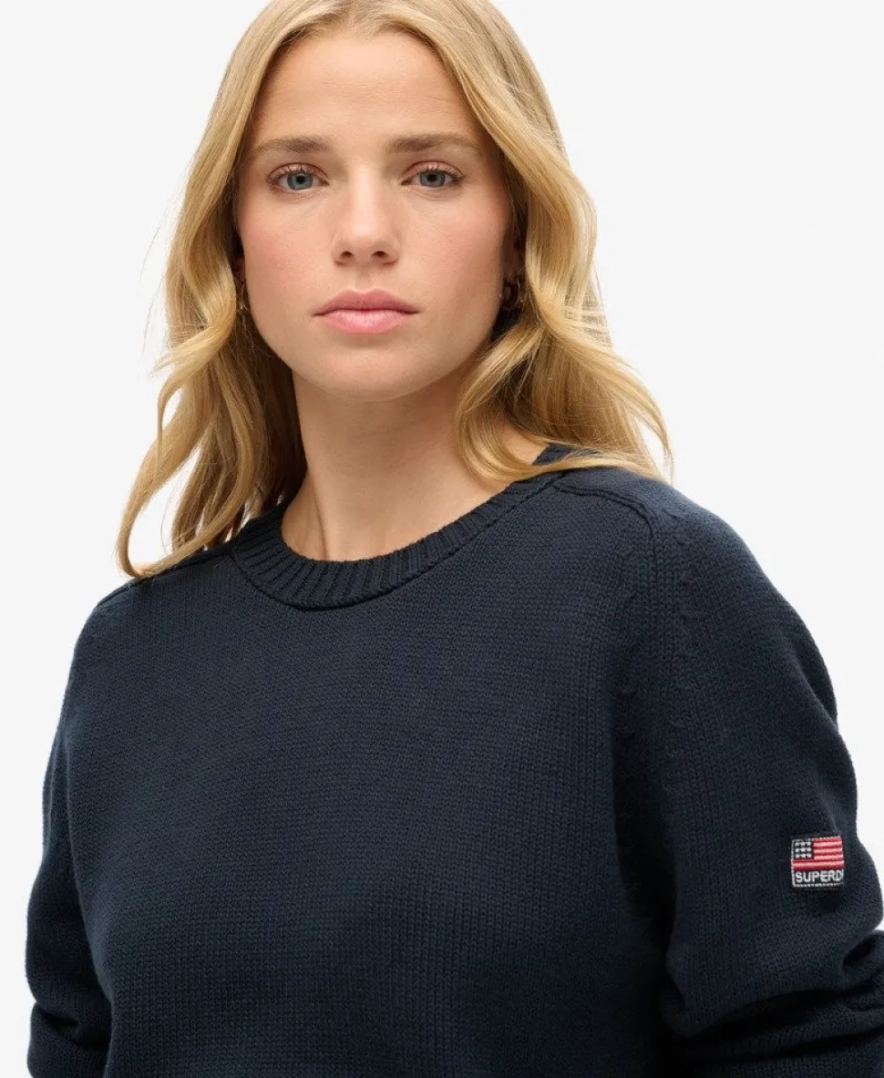 Slouchy Knitted Crew Jumper
