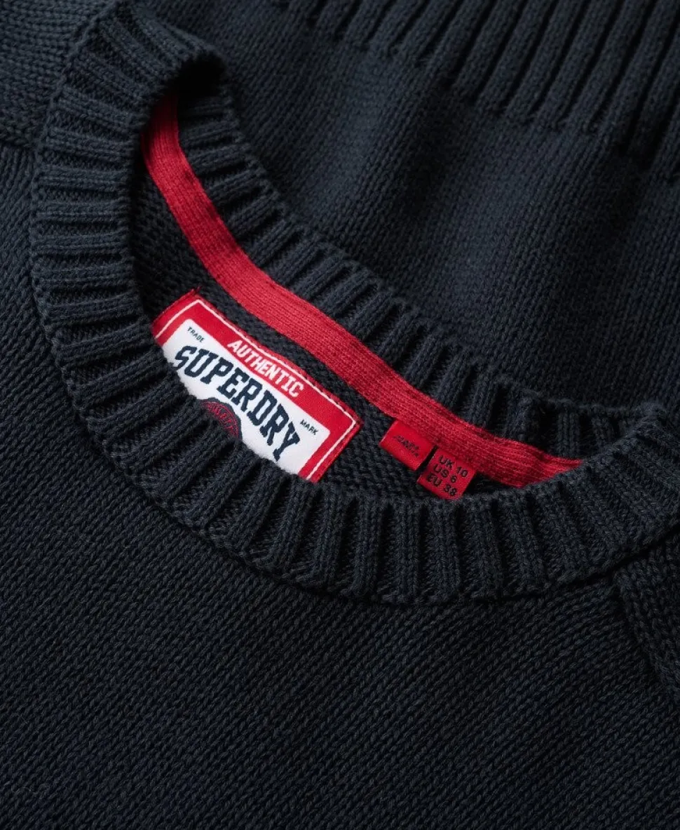 Slouchy Knitted Crew Jumper