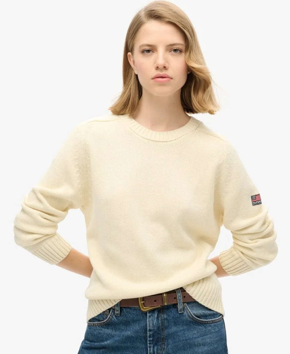 Slouchy Knitted Crew Jumper