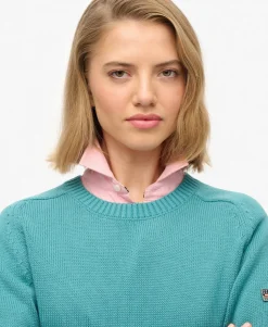 Slouchy Knitted Crew Jumper