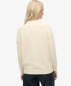 Slouchy Knitted Half Zip