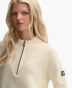 Slouchy Knitted Half Zip