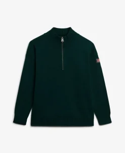 Slouchy Knitted Half Zip