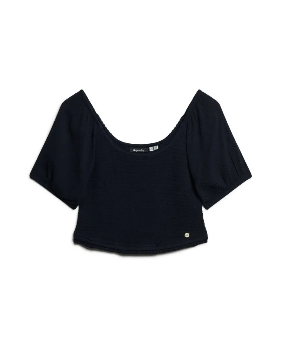 Smocked Woven Top