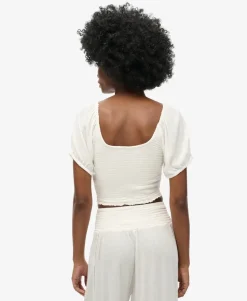 Smocked Woven Top