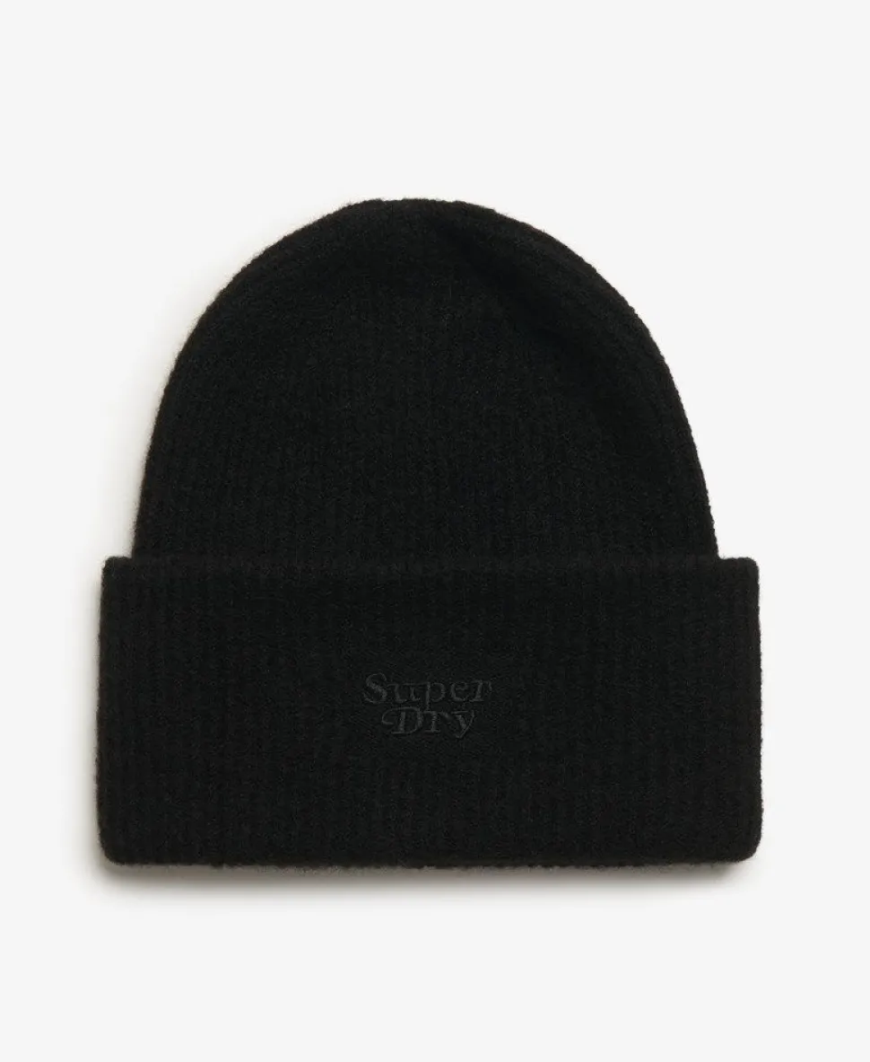 Soft Rib Knit Beanie Hat