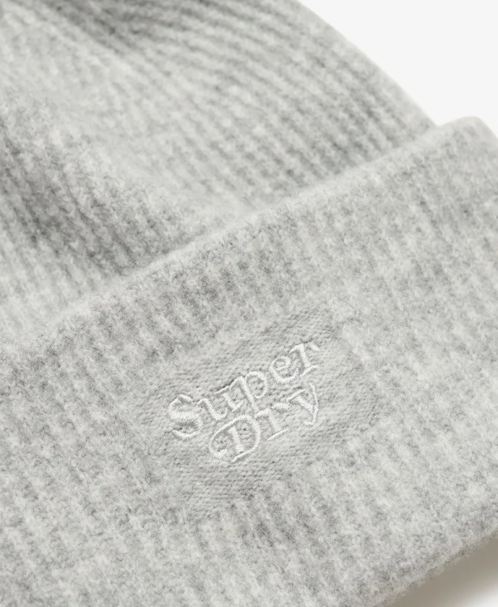 Soft Rib Knit Beanie Hat