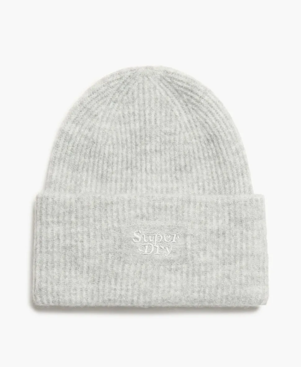 Soft Rib Knit Beanie Hat