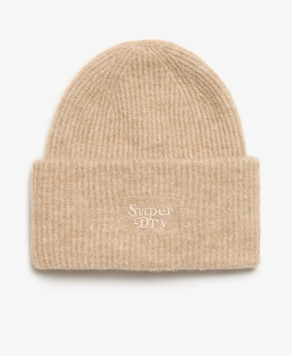 Soft Rib Knit Beanie Hat