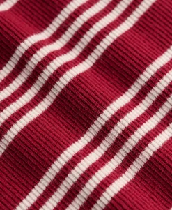 Stripe Ribbed Jersey Mini Dress