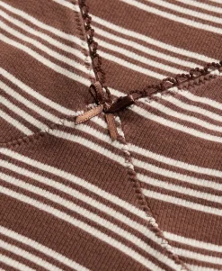 Stripe Ribbed Jersey Mini Dress