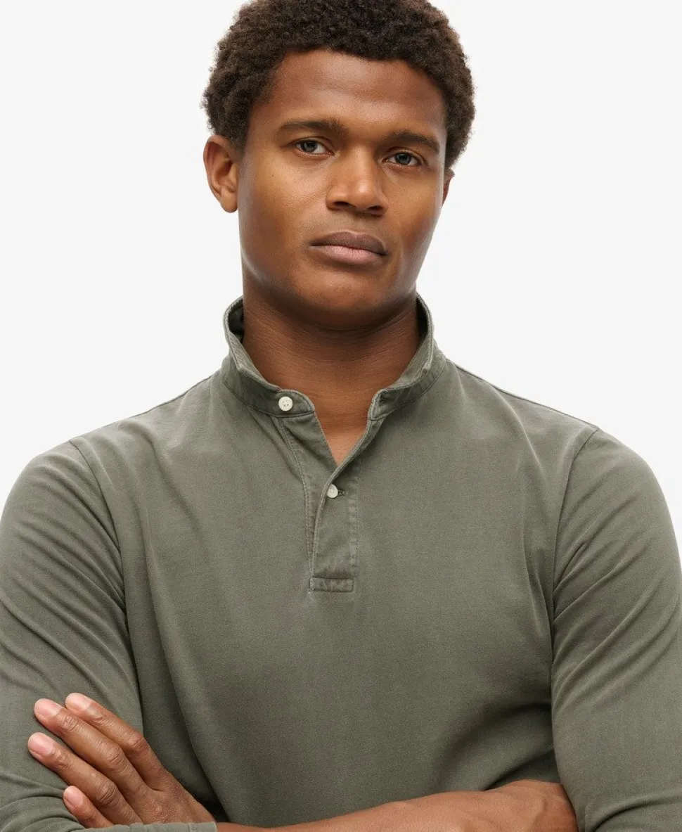 Studios Long Sleeve Jersey Polo Shirt