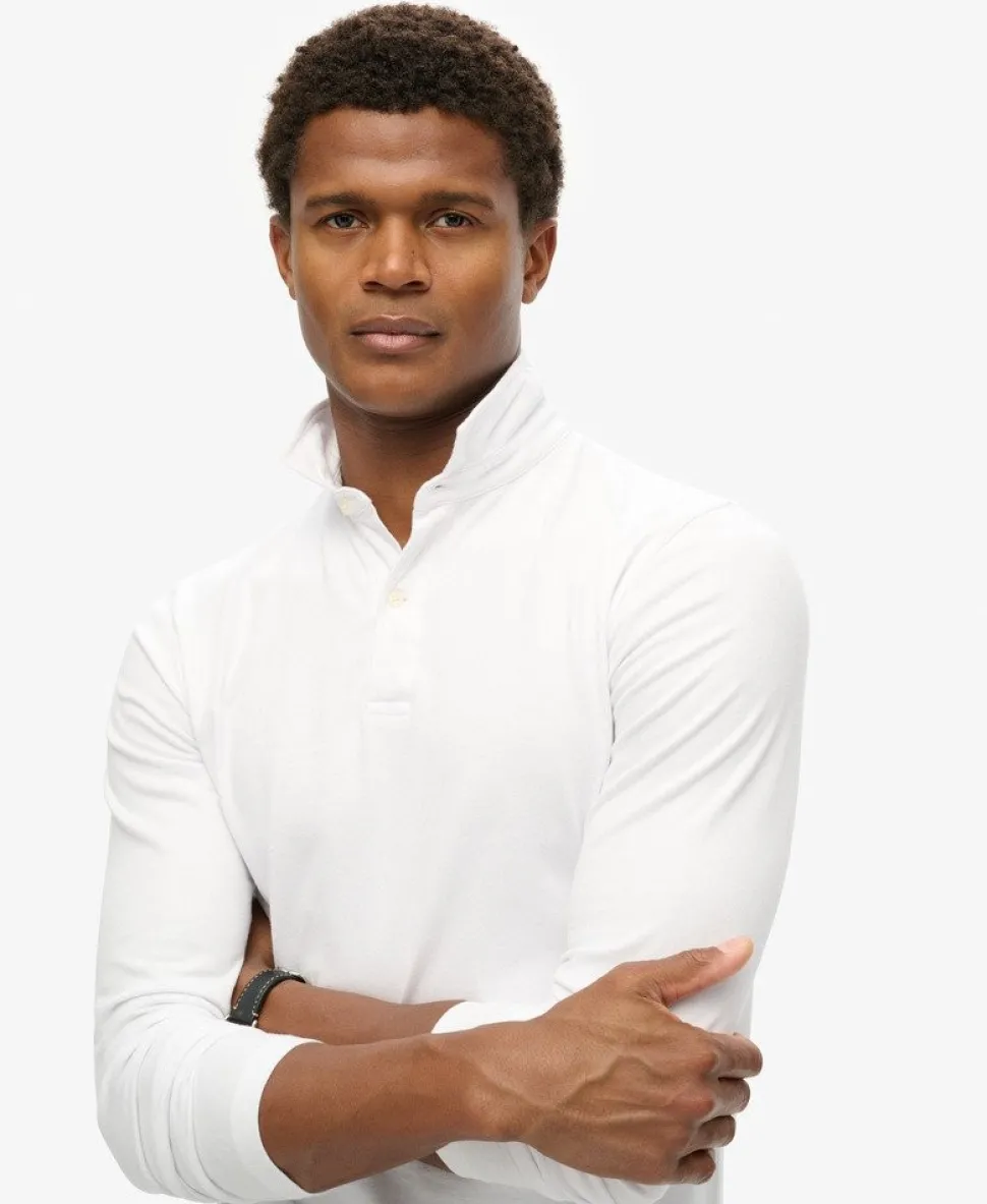 Studios Long Sleeve Jersey Polo Shirt