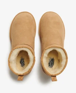 Suede Sherpa Mini Boots