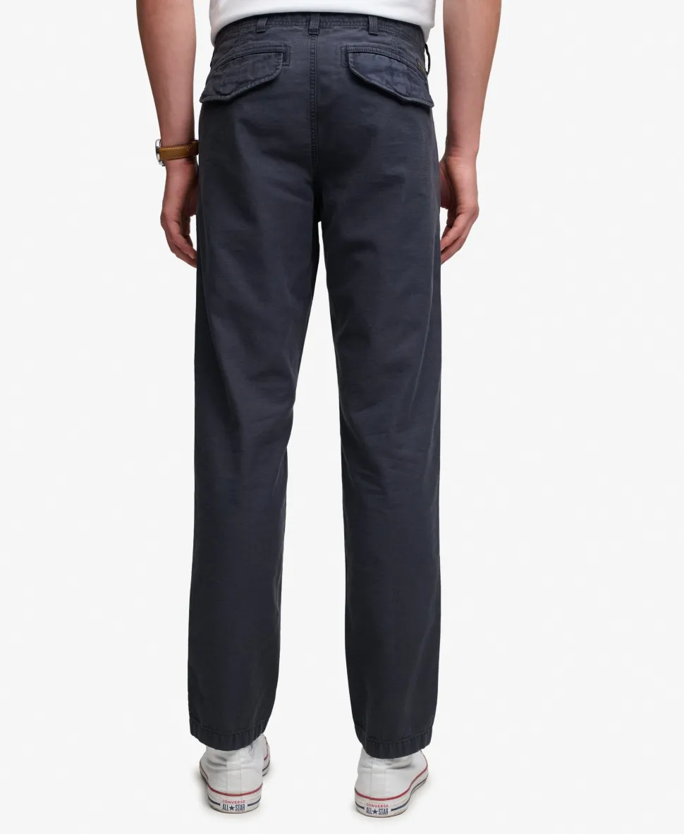 Tapered Washed Chino Trousers