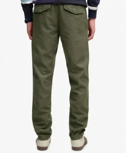 Tapered Washed Chino Trousers